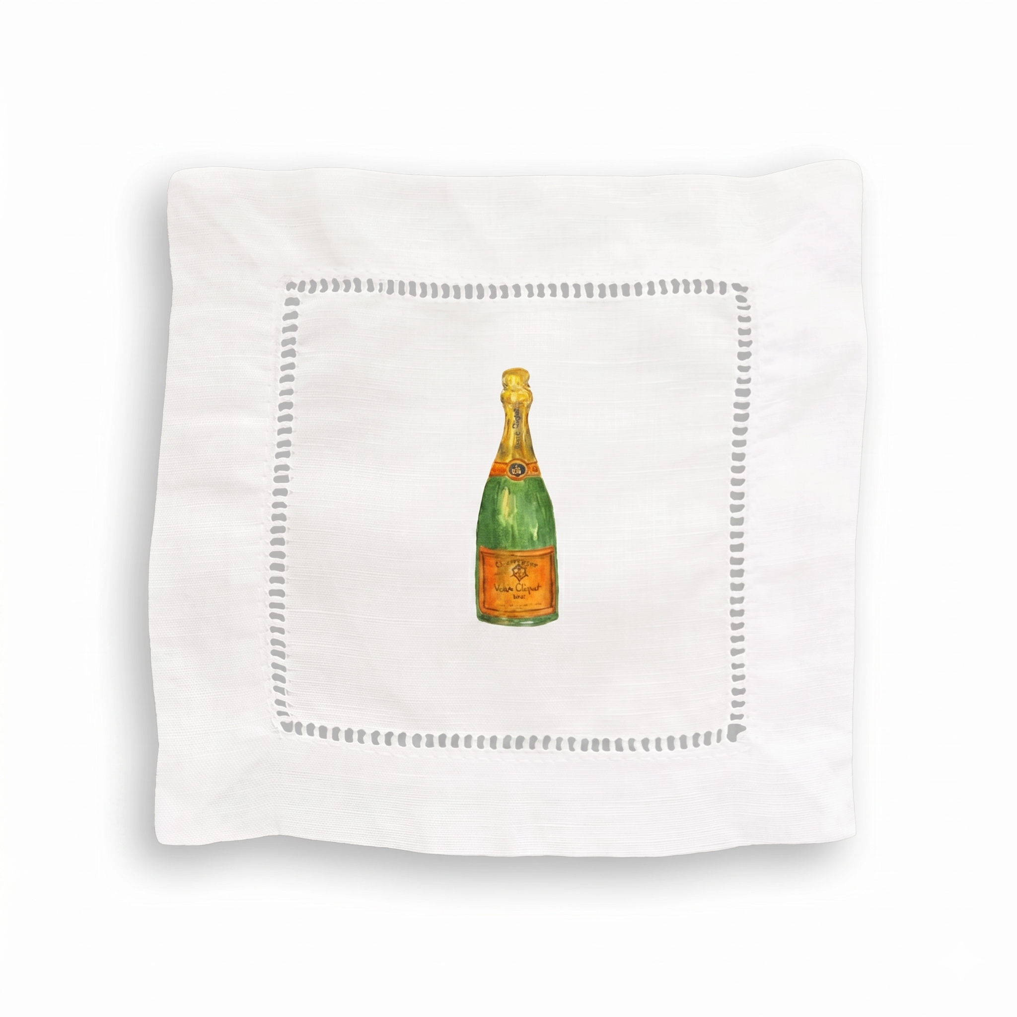 Orange Champagne Linen Cocktail Napkins