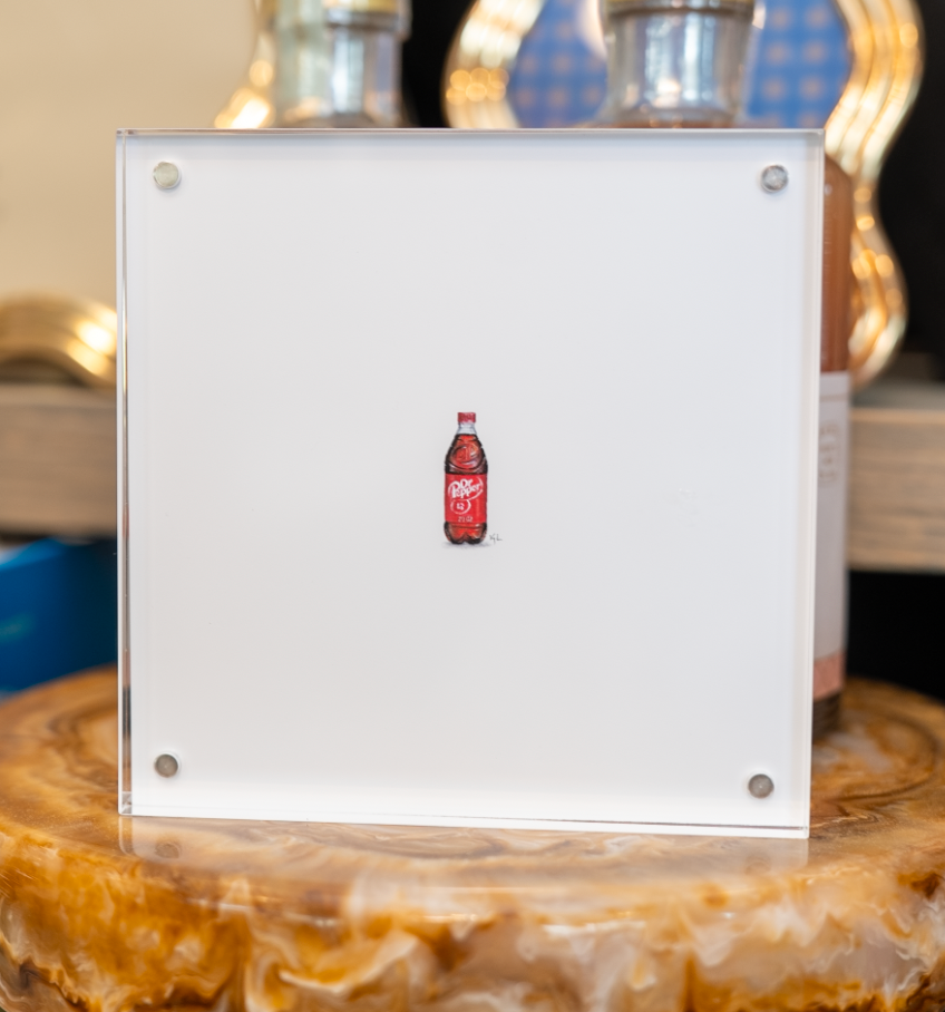 Dr. Pepper Miniature Watercolor Painting