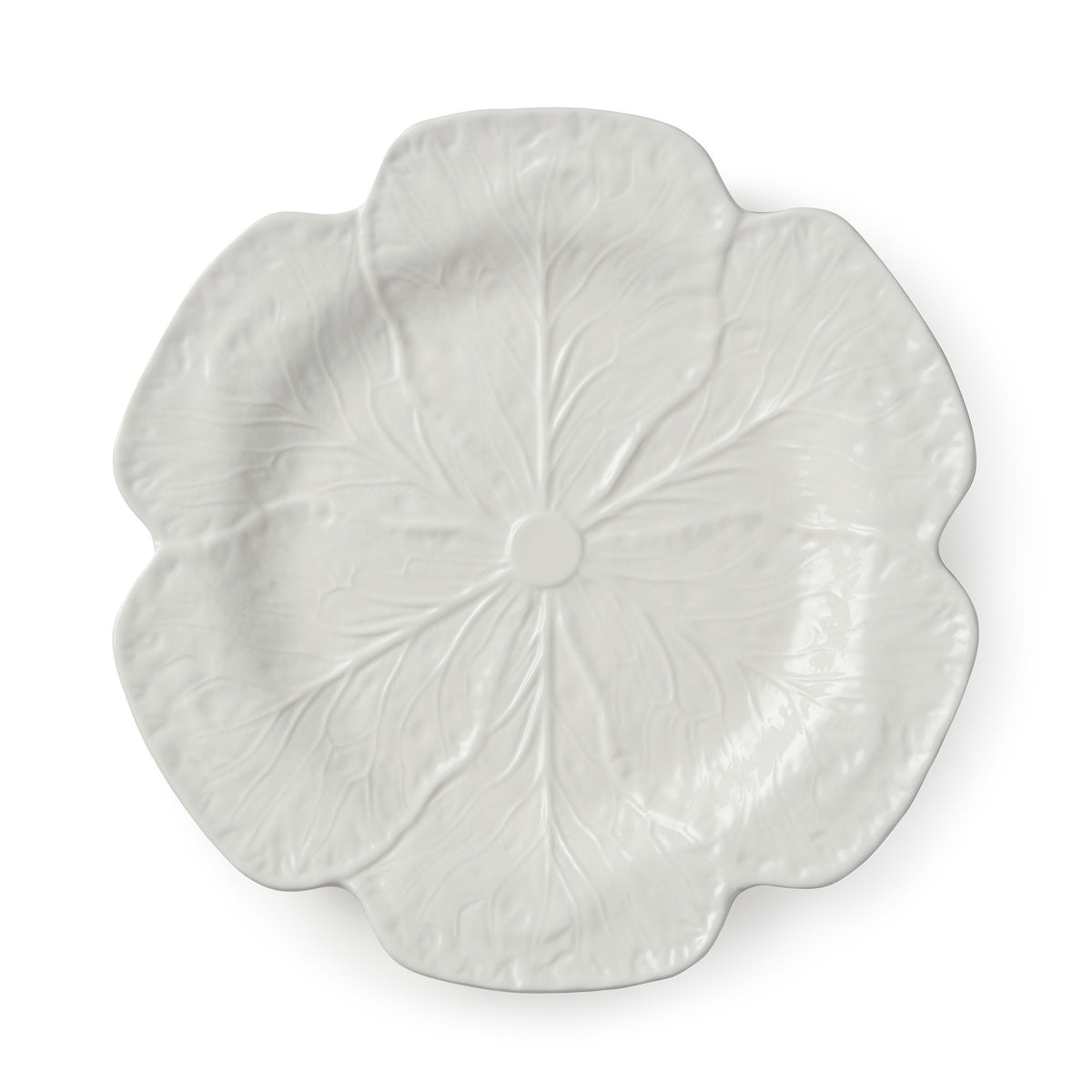 Le Jardin Cabbage Dinner Plate - White