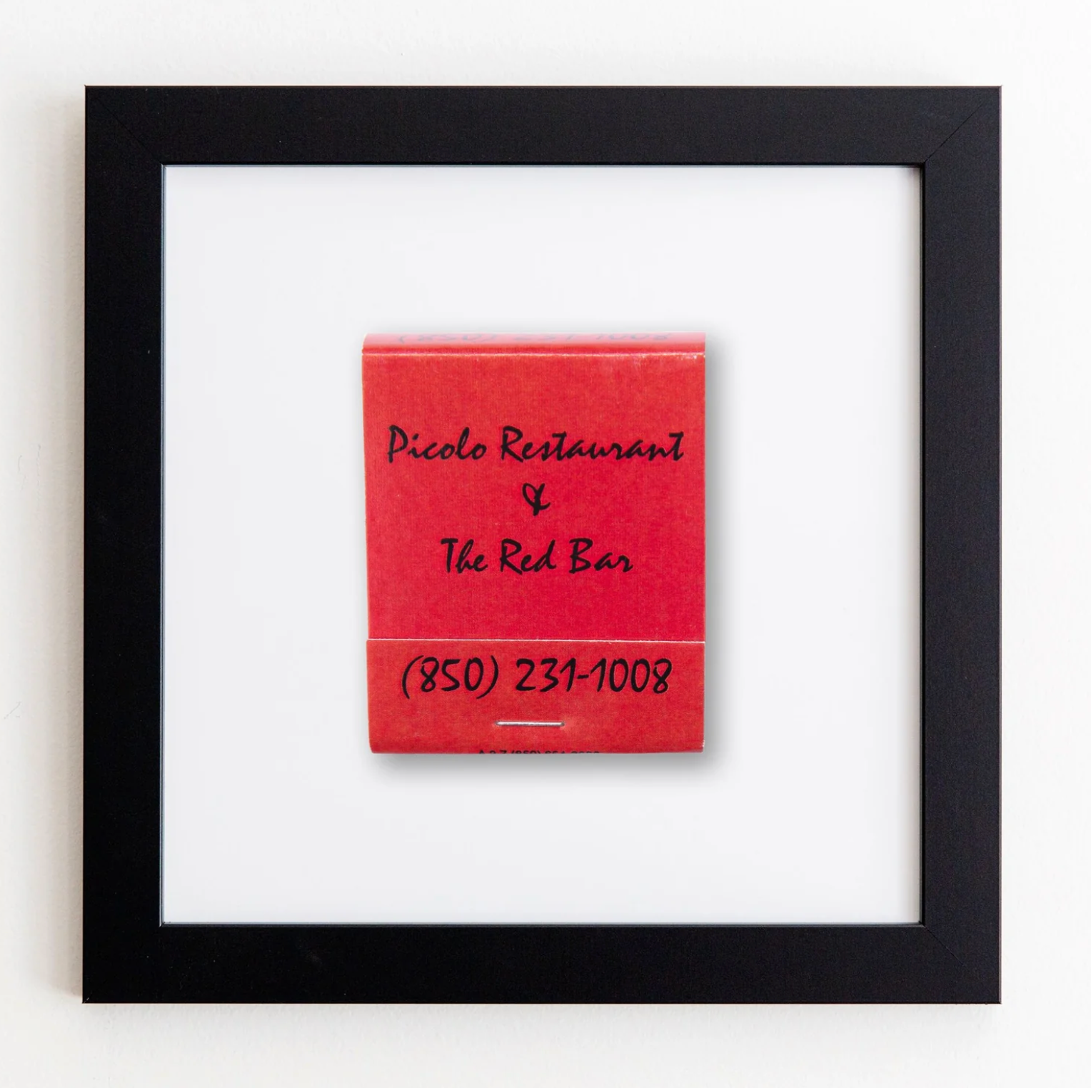 The Red Bar (Black Frame)