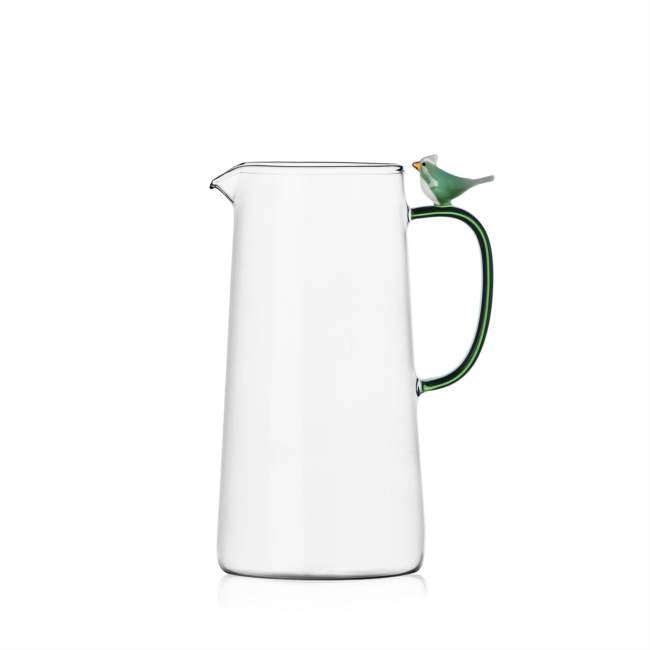 Birds Jug Green Bird - 7.7 in