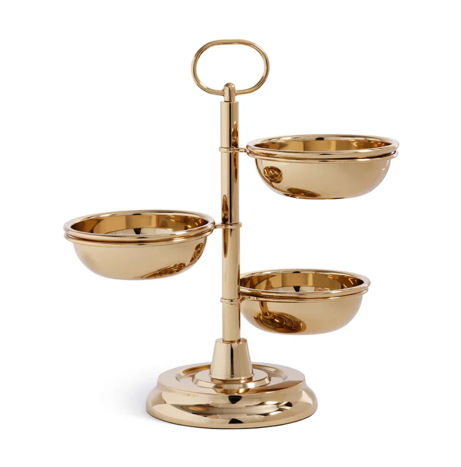 3 Tier Condiment Set - Gold