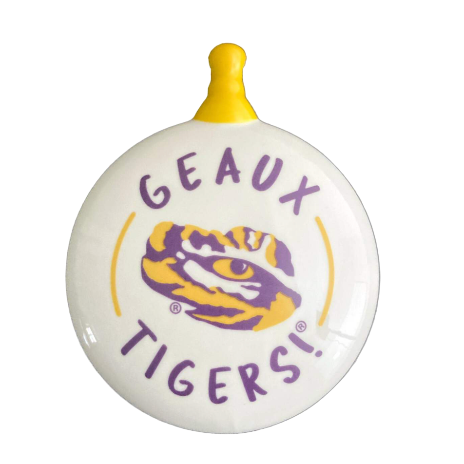 LSU Puff Ornament