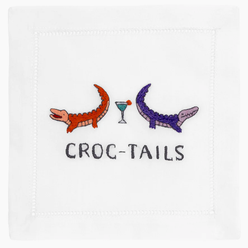 Croc Tails Cocktail Napkins