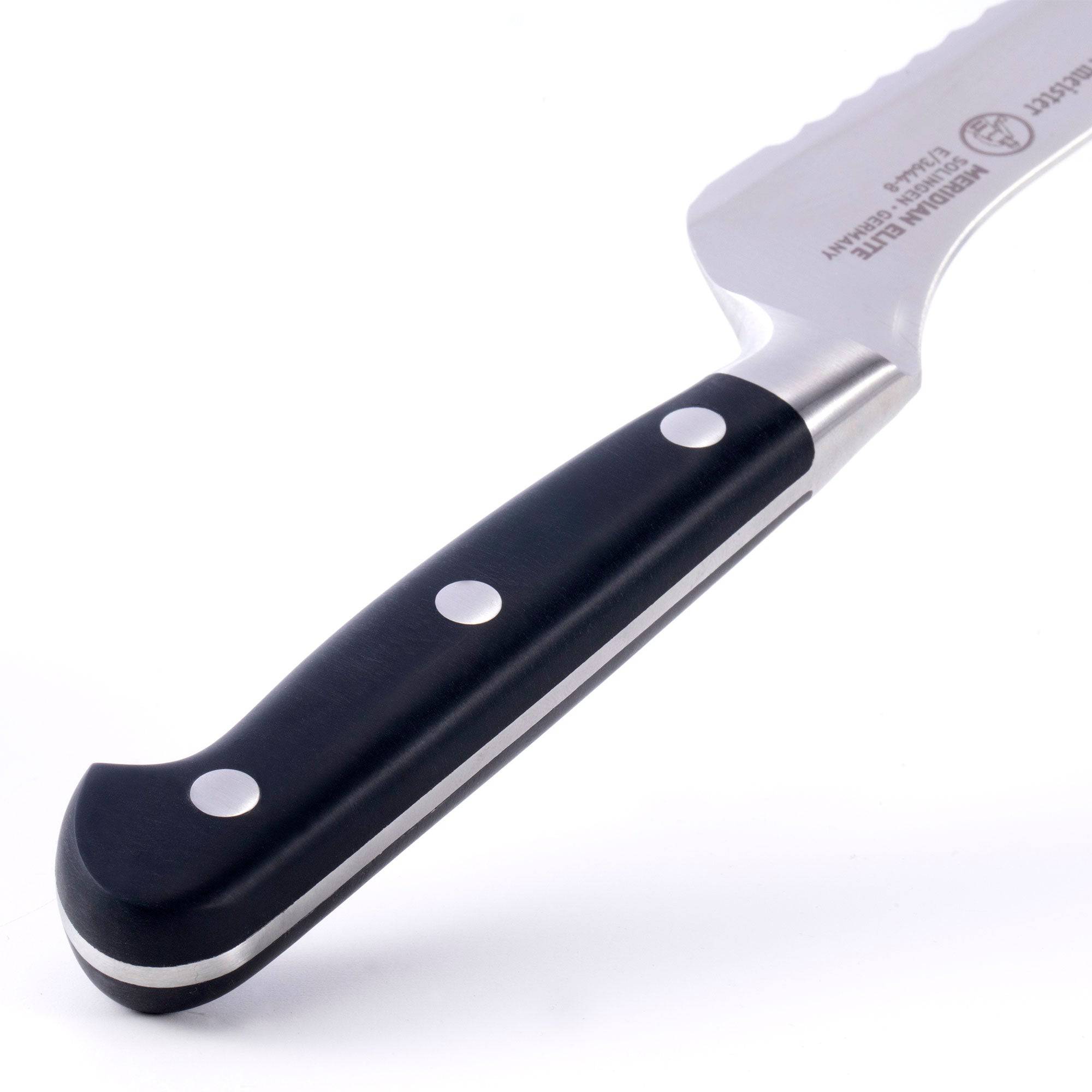 Meridian Elite Offset Scalloped Bread Knife - 8"