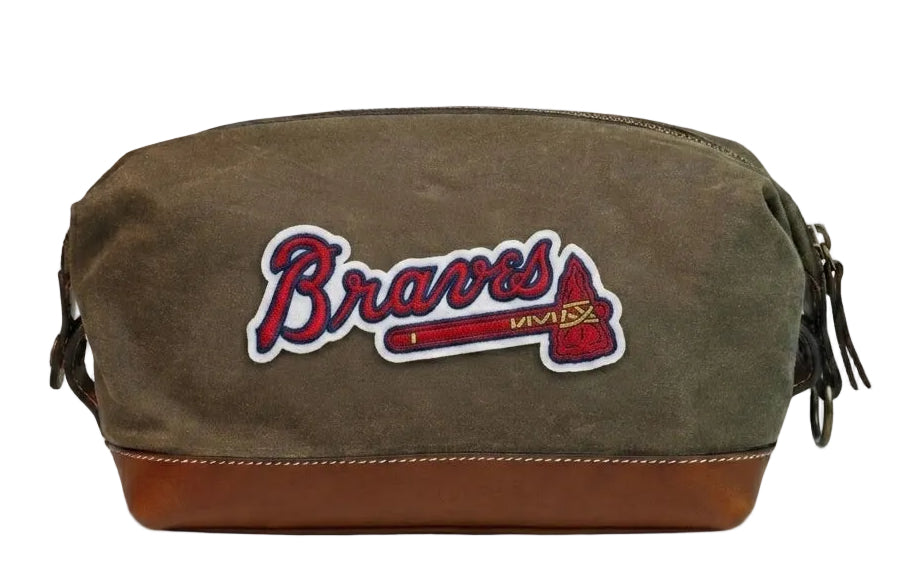 Atlanta Braves Waxed Canvas Dopp Kit
