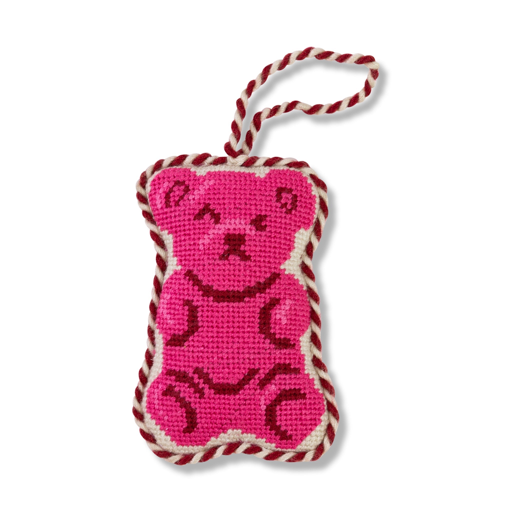 Needlepoint Gummy Bear Ornament