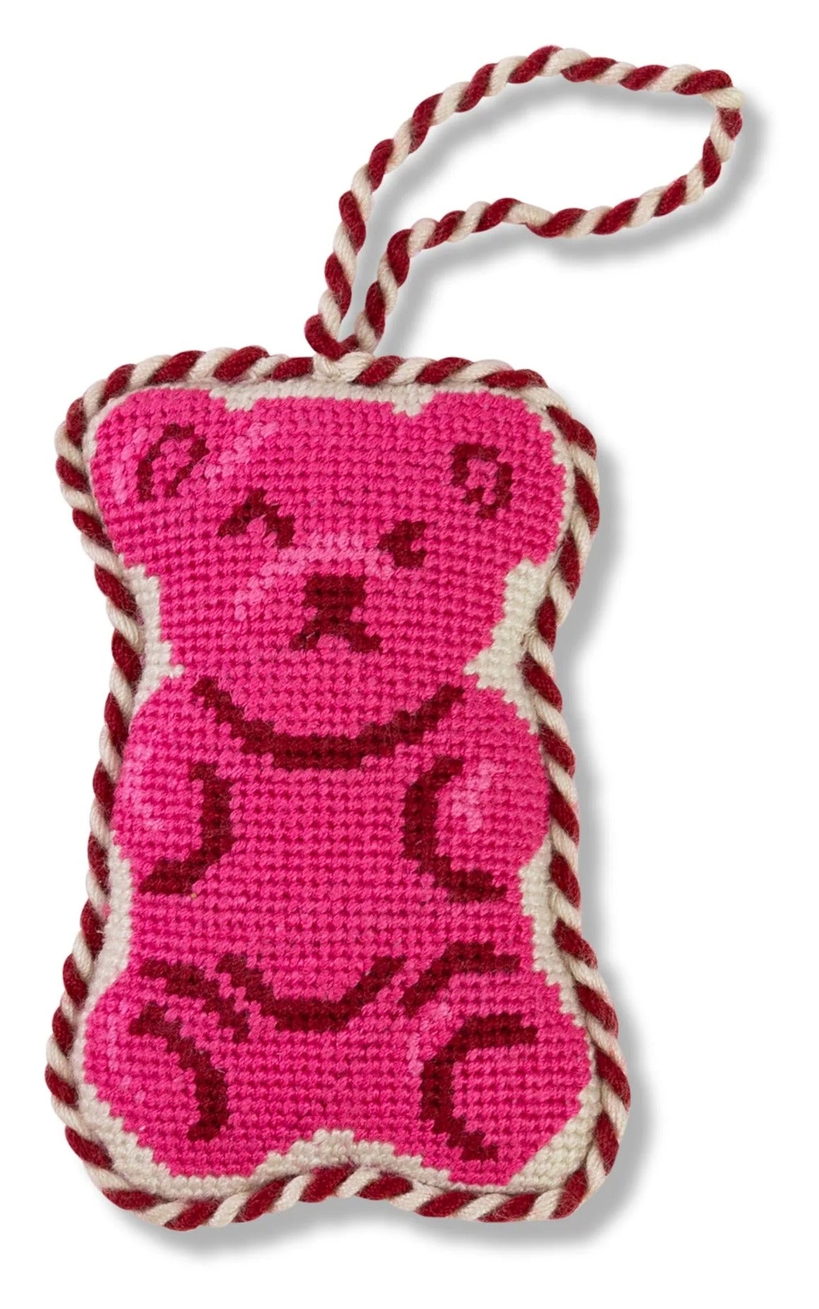 Needlepoint Gummy Bear Ornament