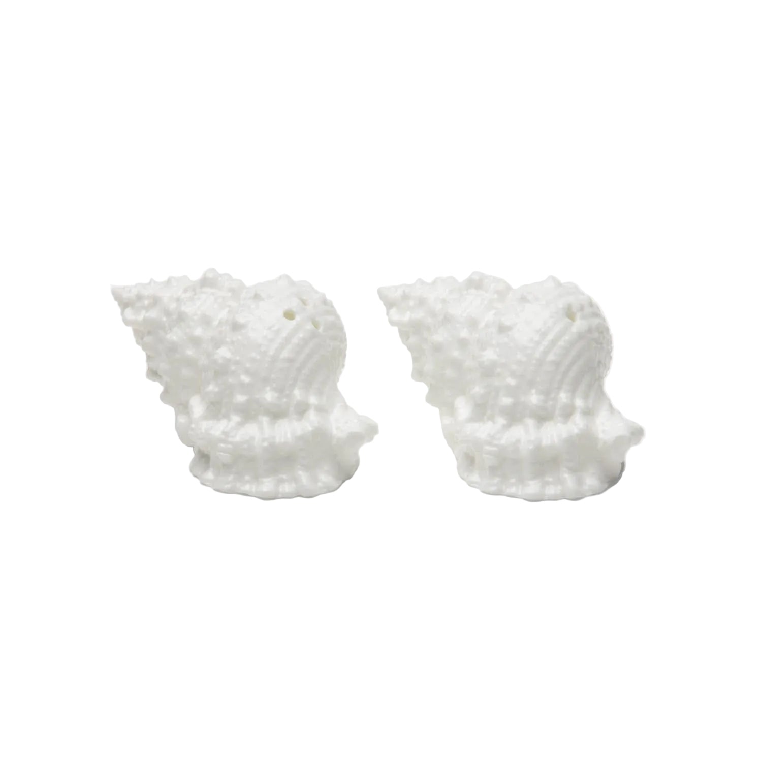 Pair of silver twisted ear cuffs on a white background