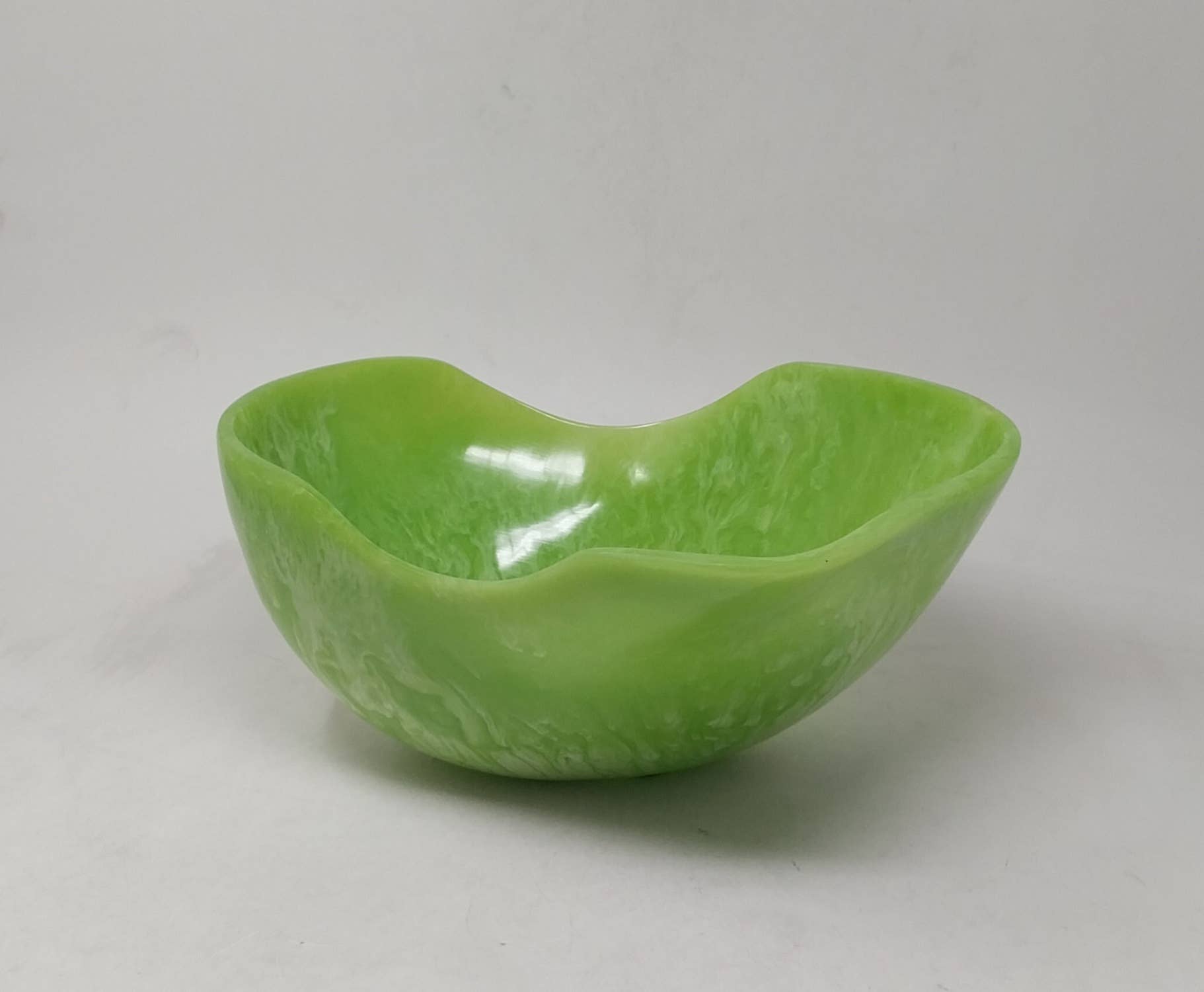 Lime Green Resin Fruit Bowl