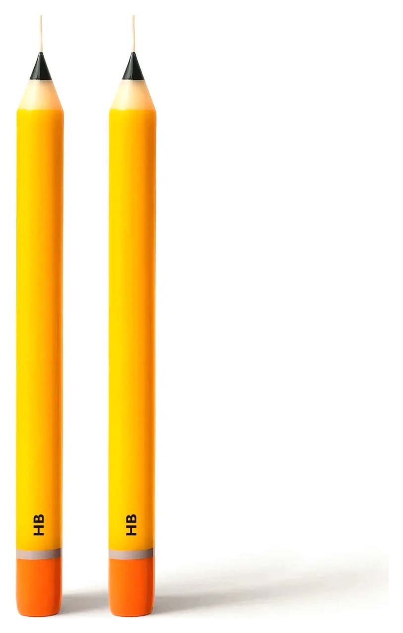 Proper Wax Pencil Candle - HB Yellow (2 Pack)
