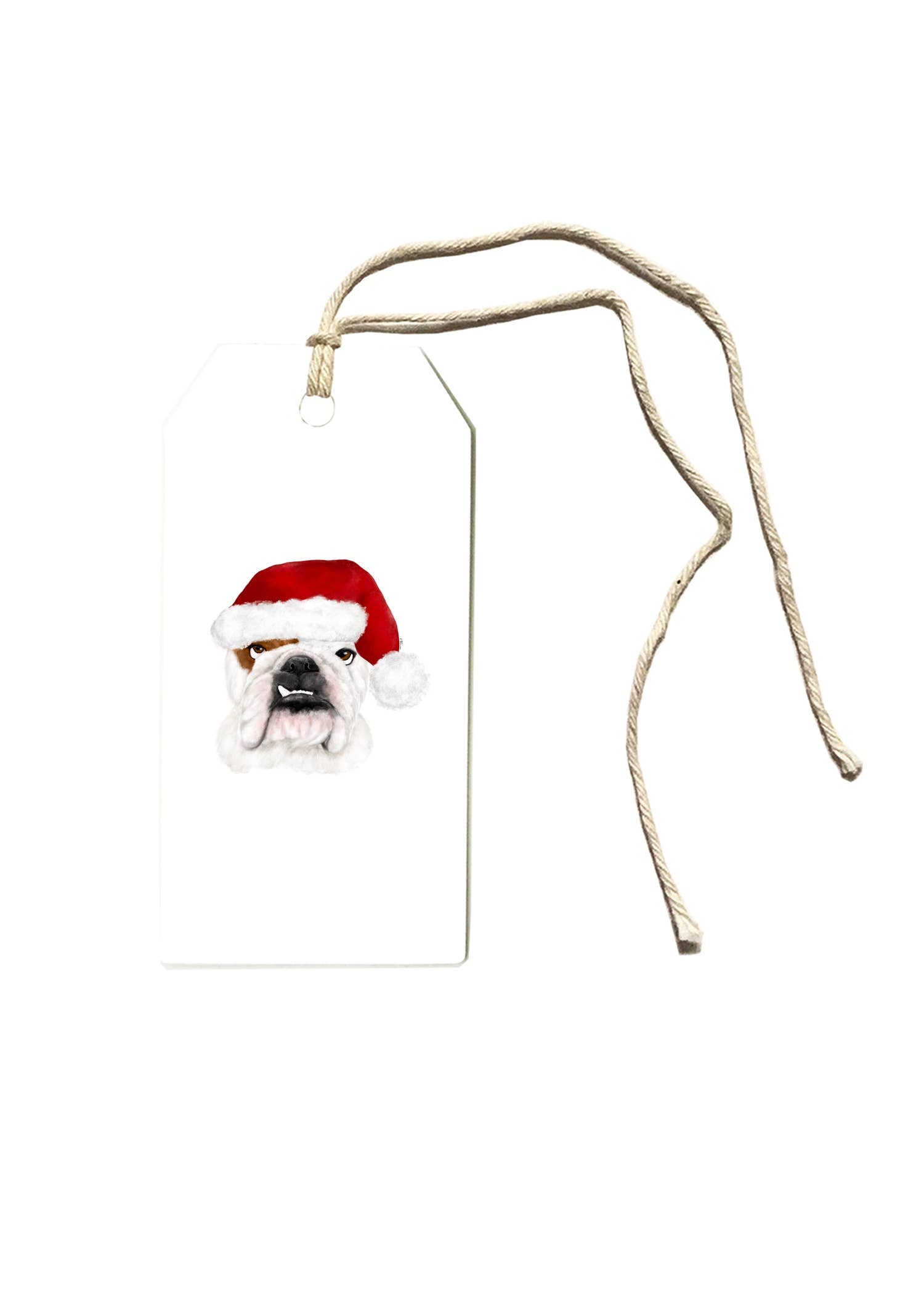 Bah Humbug Bulldog Gift Tag