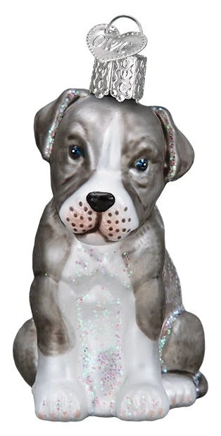 Pitbull Pup Ornament