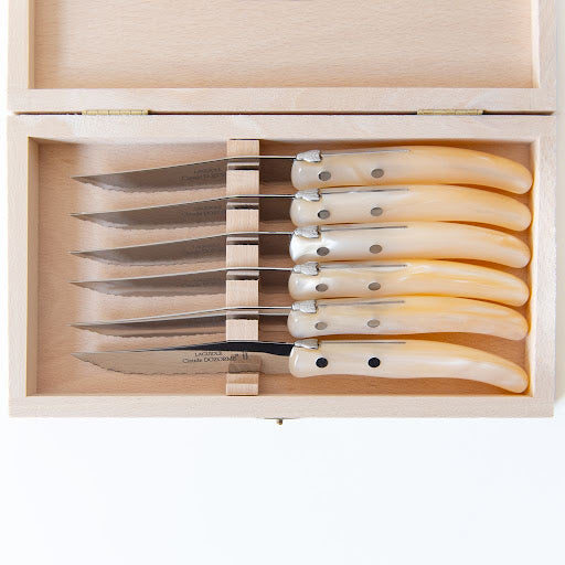 Box of 6 Natural Steak Knives