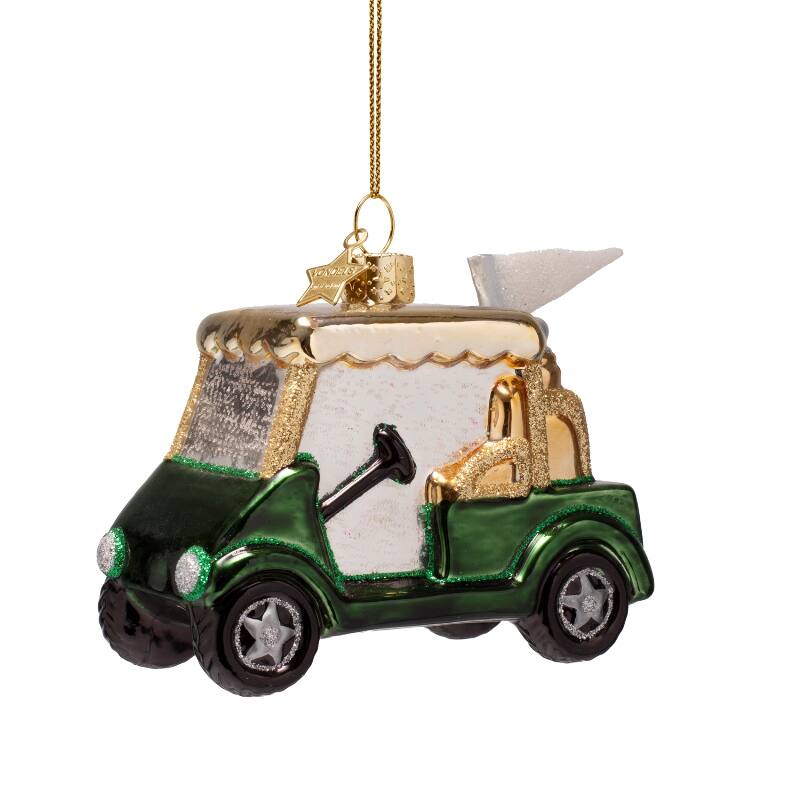 Green Golf Cart Ornament
