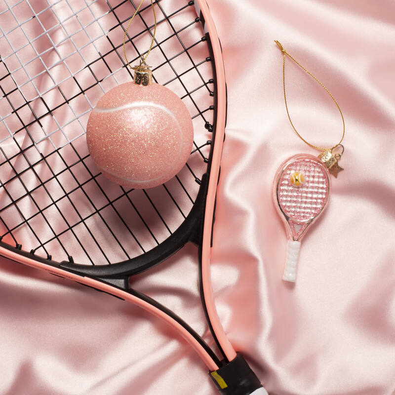 Pink Tennis Racket Ornament