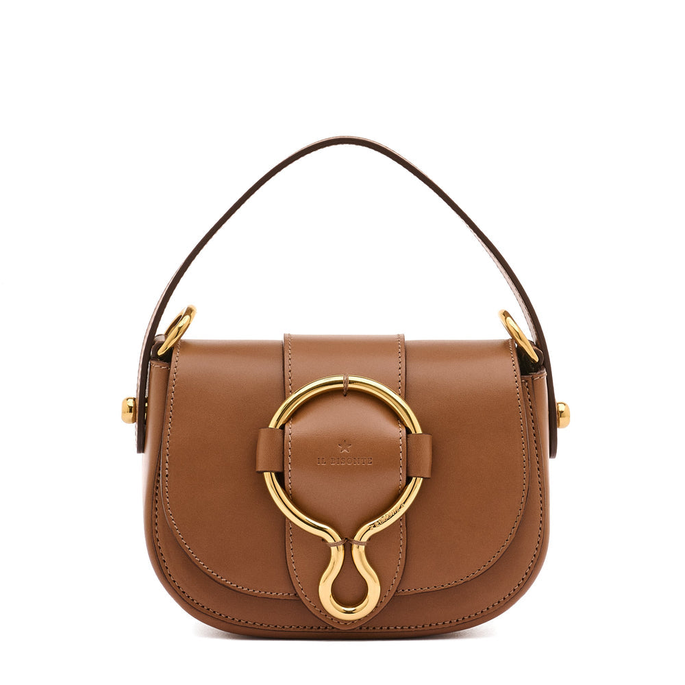 CONSUELO SADDLE SMALL - CHOCOLATE