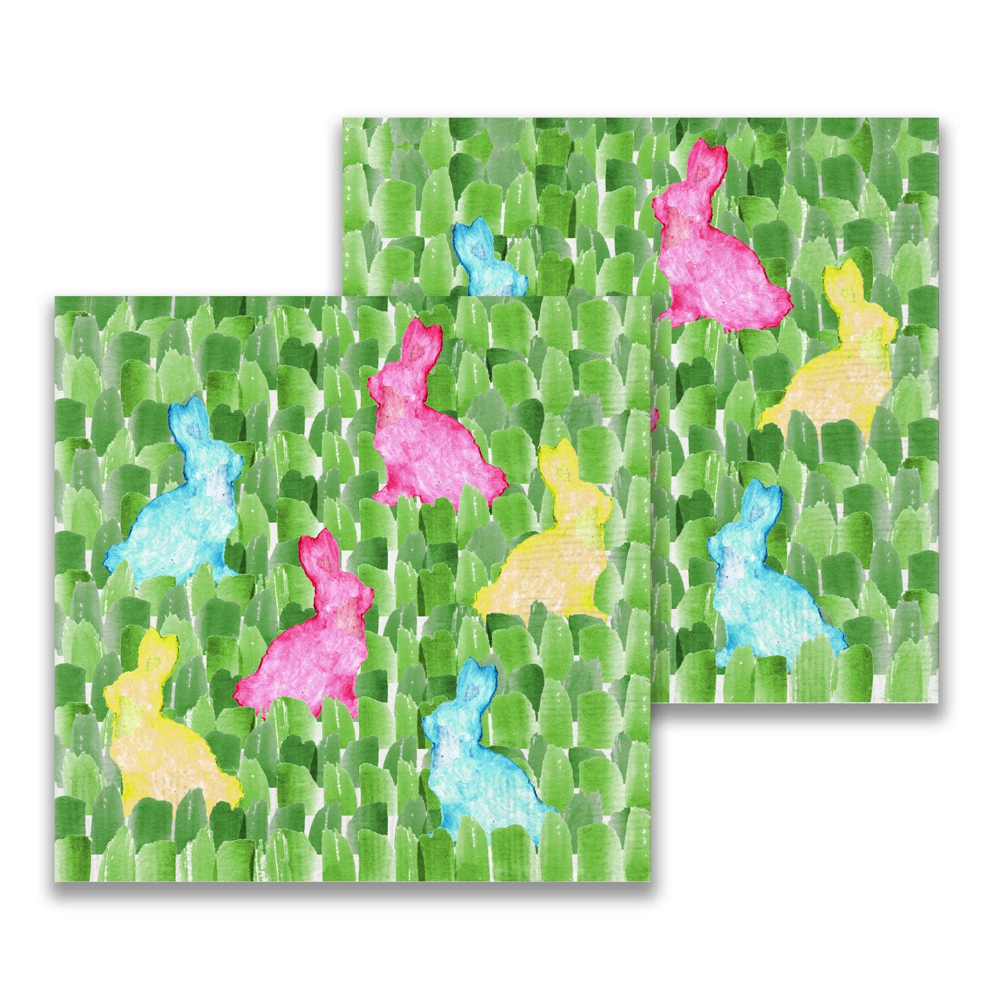 Colorful Bunnies Cocktail Napkins