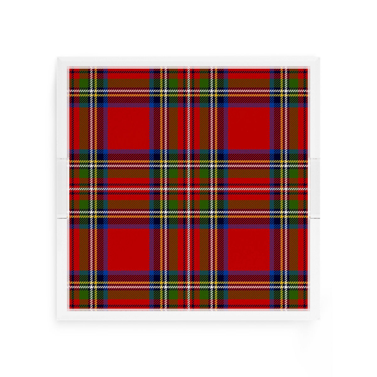 Christmas Tartan Red Large Tray