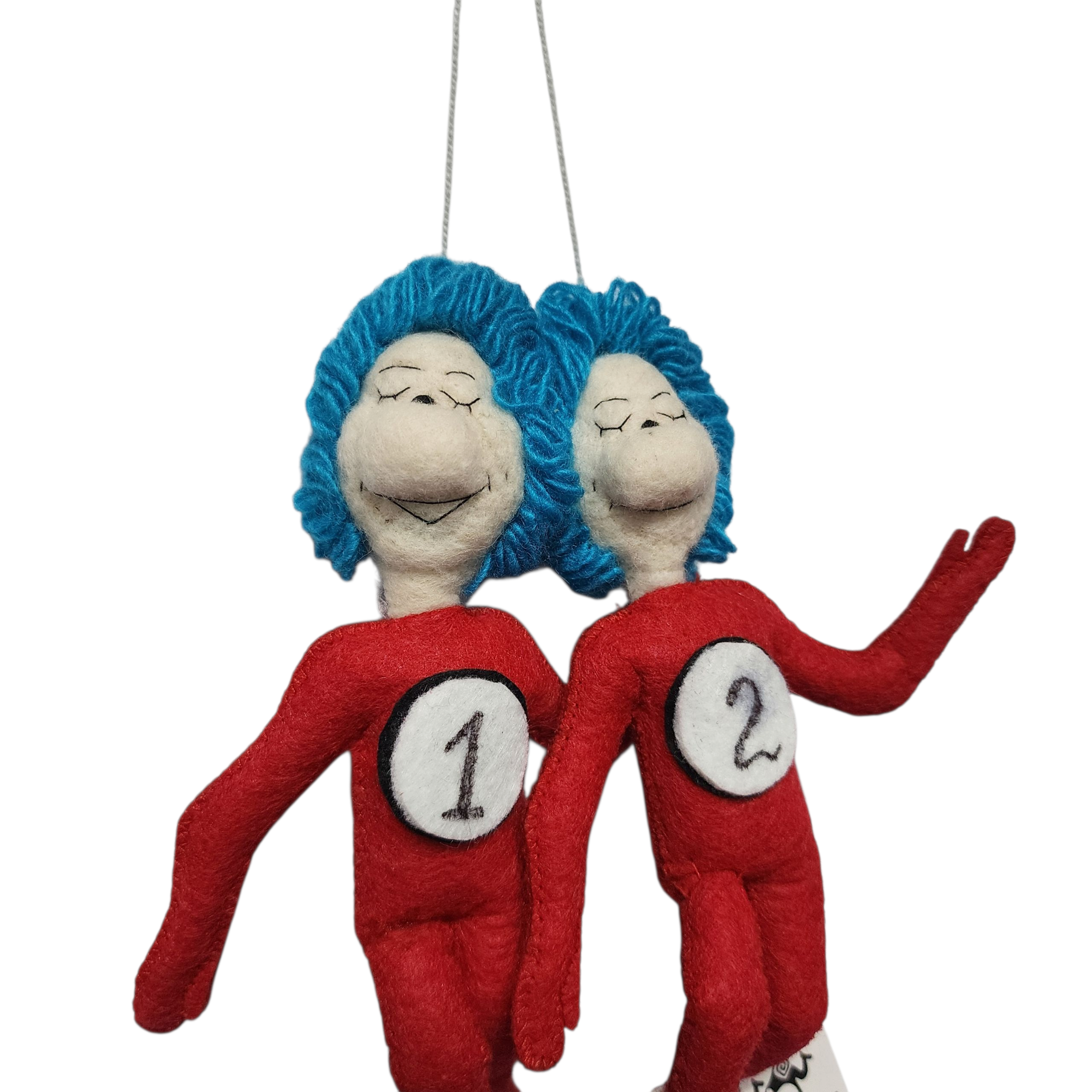 Thing 1 & 2 Felt Ornament