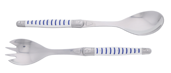 Jean Dubost Salad Servers with Mariniere Handles