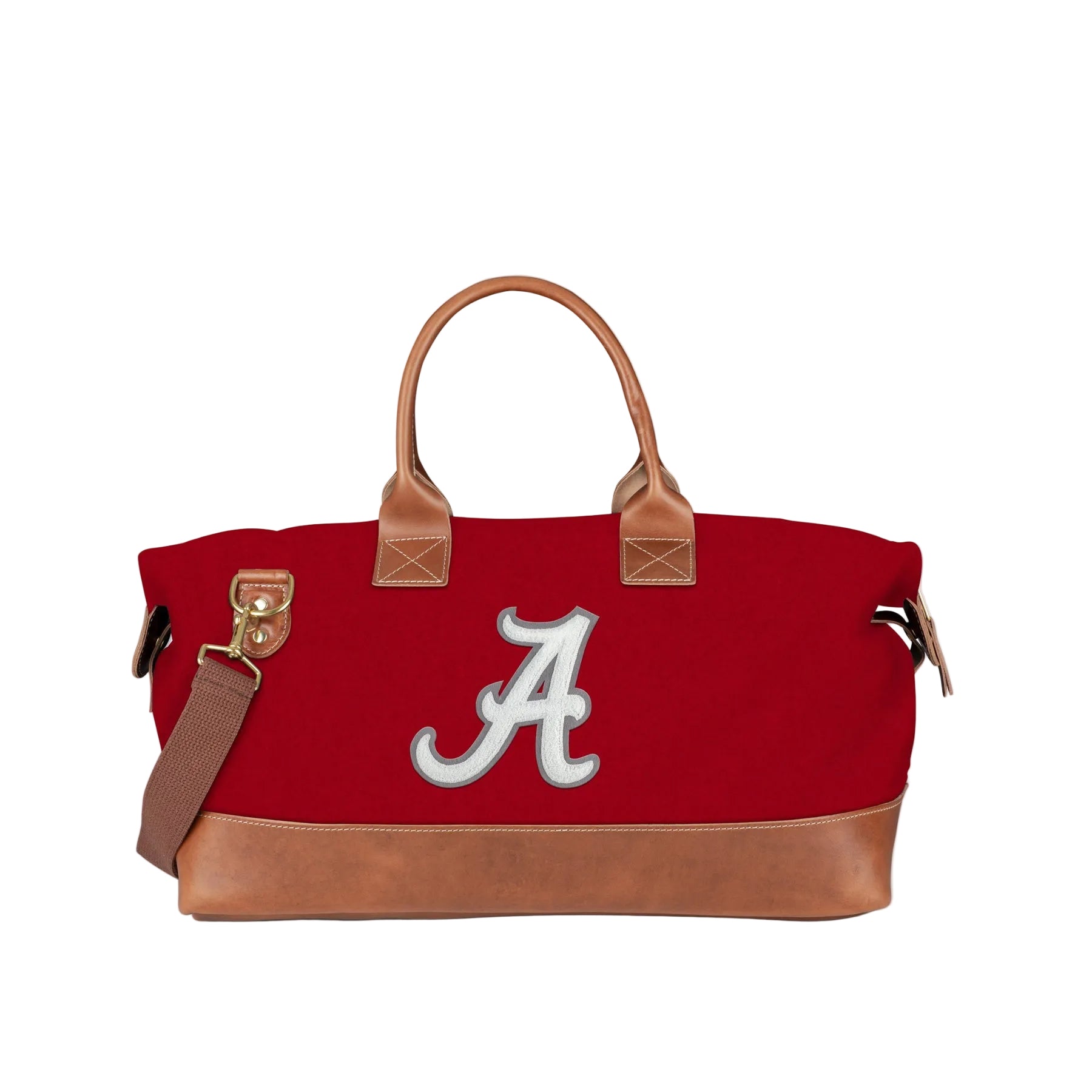 Red bag with a white 'A' logo on a light gray background