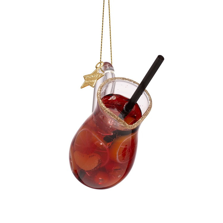 Red Wine Sangria Glass Ornament