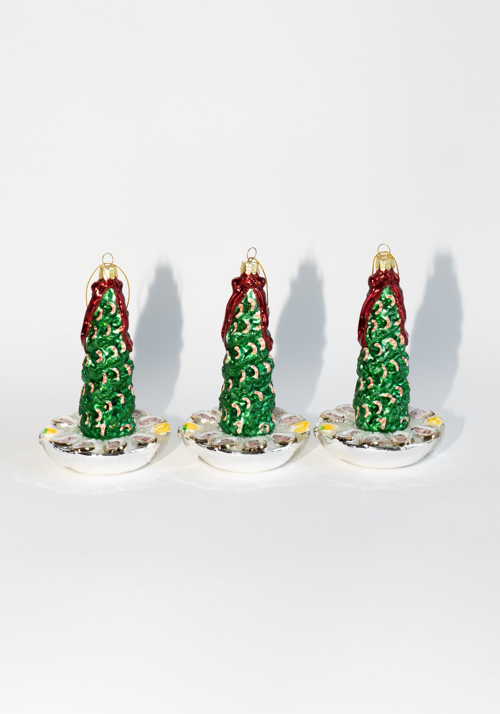 Retro Shrimp Cocktail Party Tree Ornaments