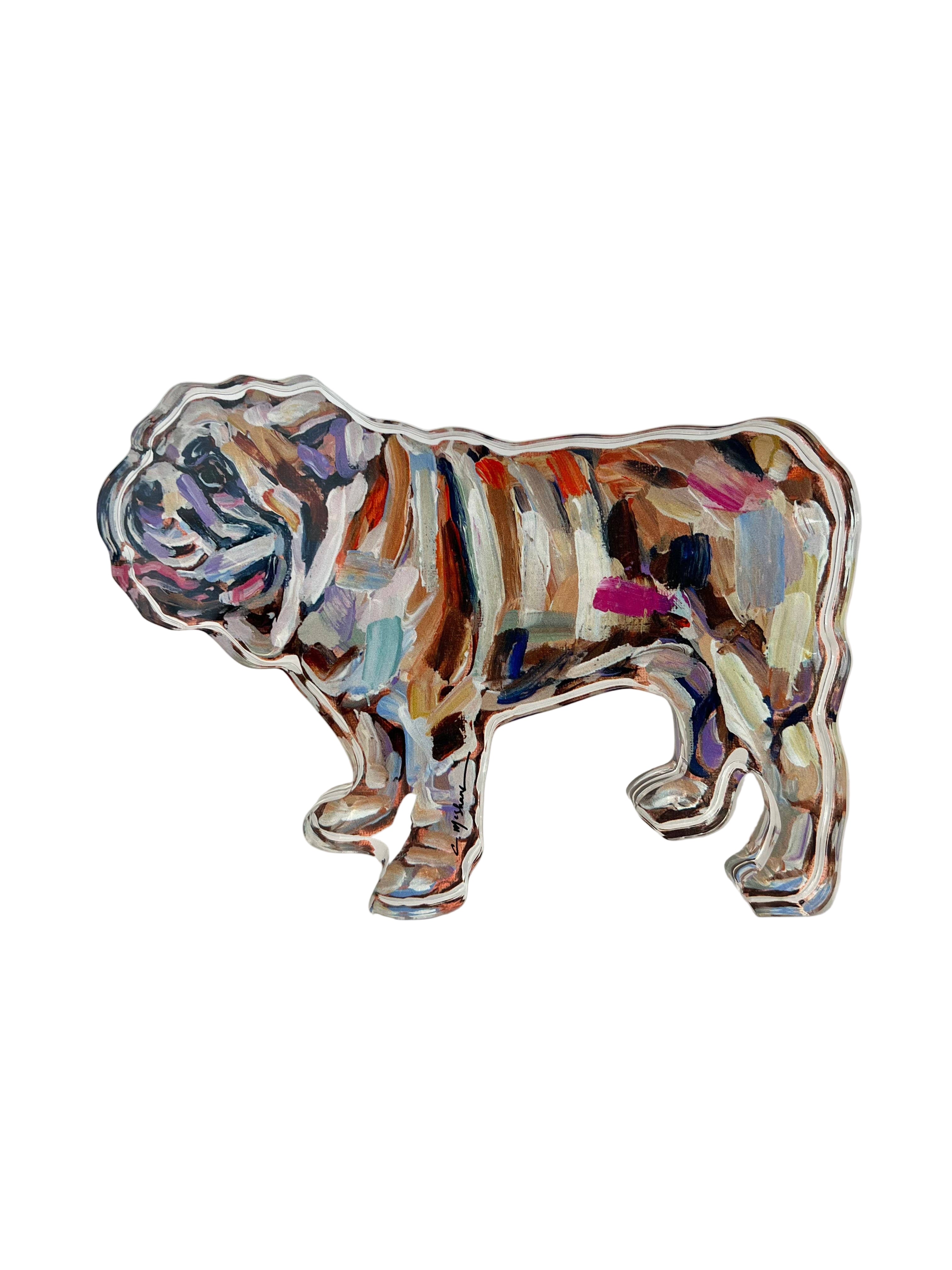 Bulldog Abstract Acrylic