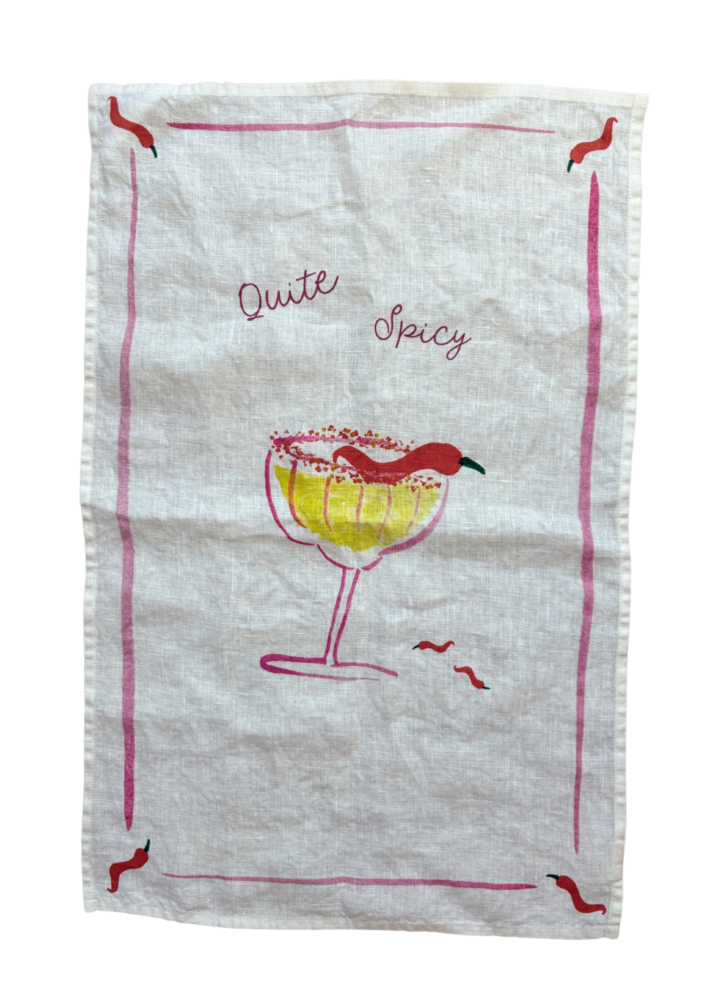 Quite Spicy - Picante Linen Teatowel
