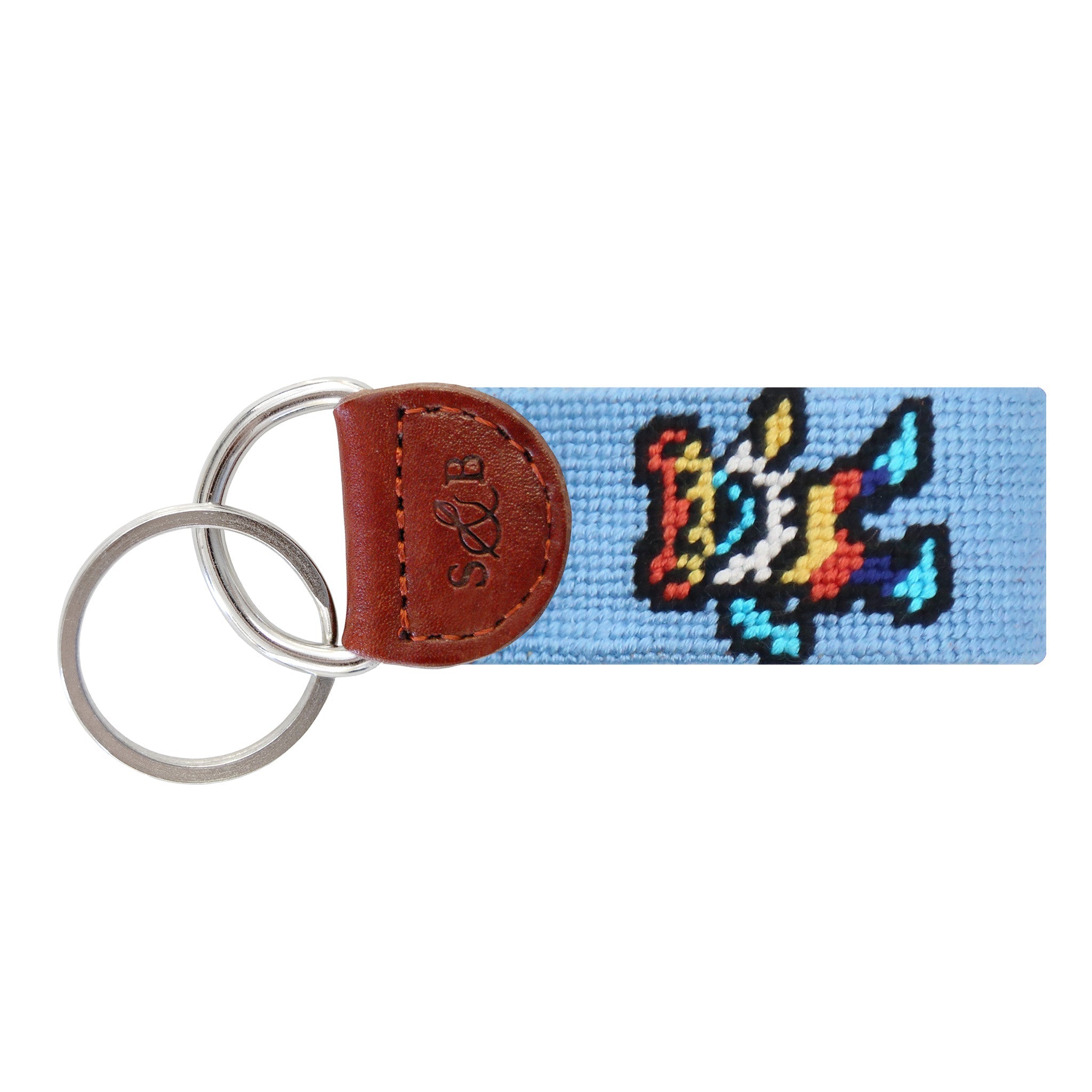 Dancing Bears Tie Dye Key Fob