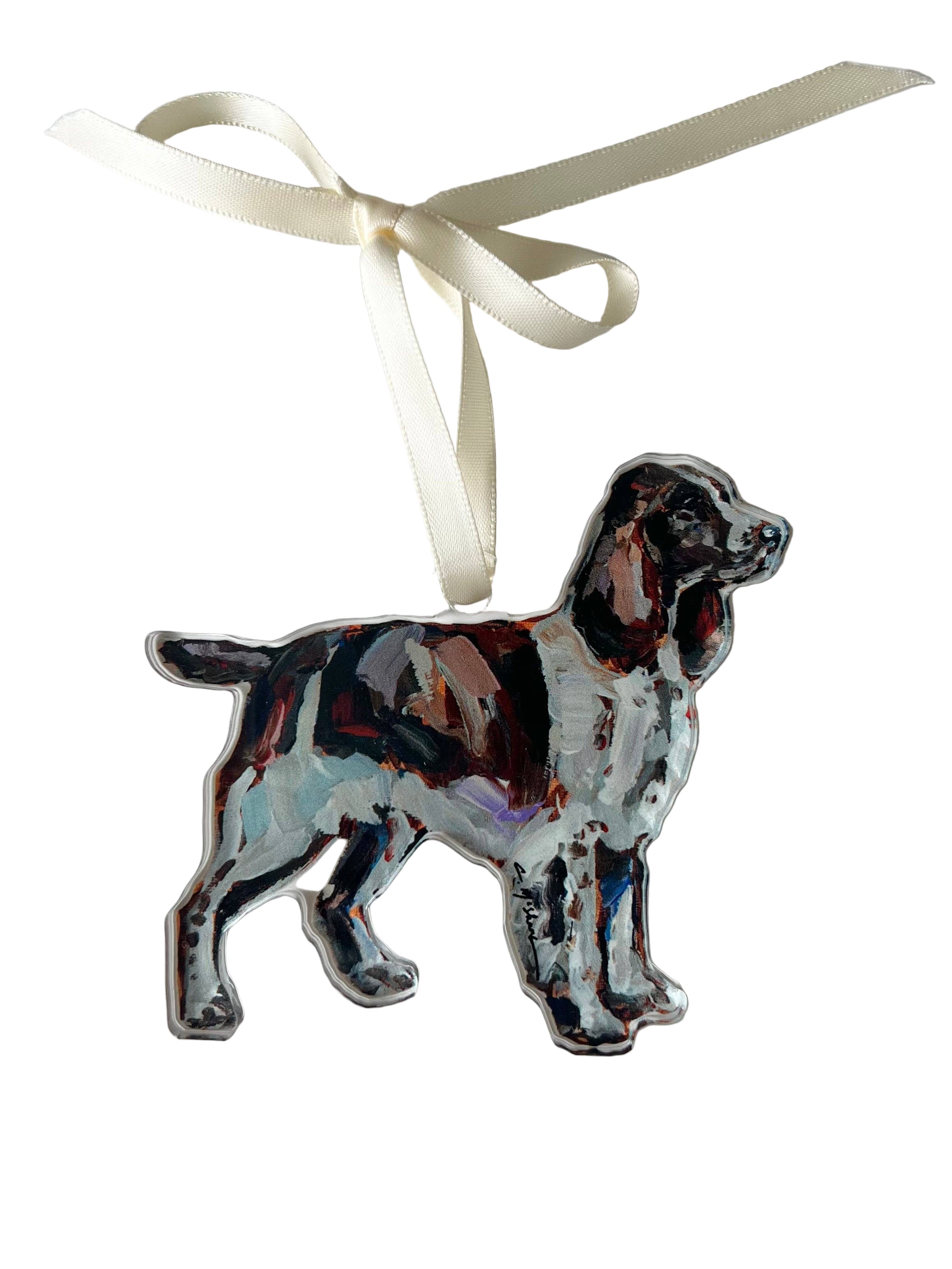 English Springer Spaniel Acrylic Ornament