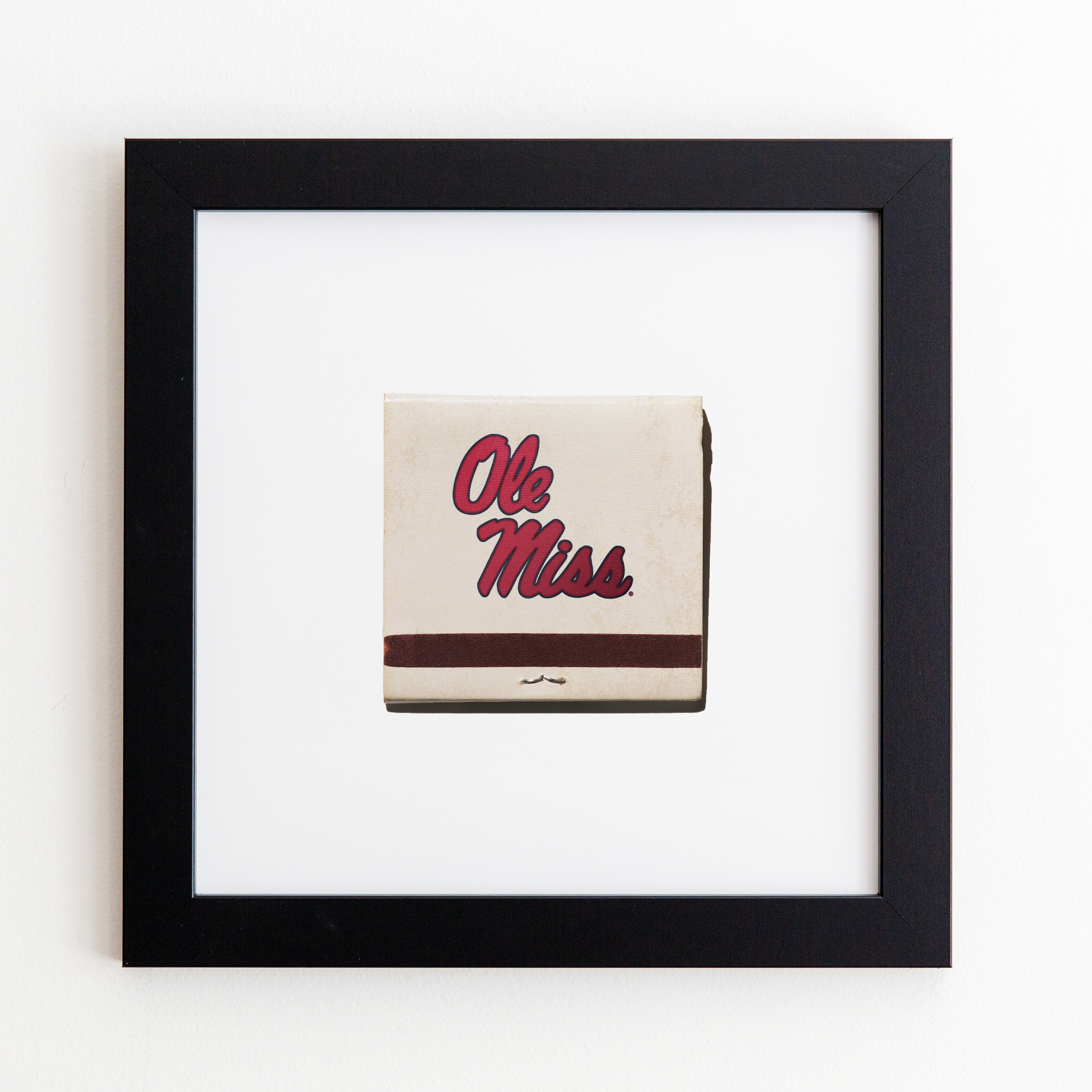Ole Miss Matchbook Print in Black Frame