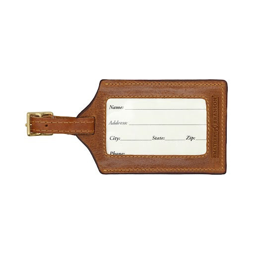 Dancing Bear Tie Dye Needlepoint Luggage Tag