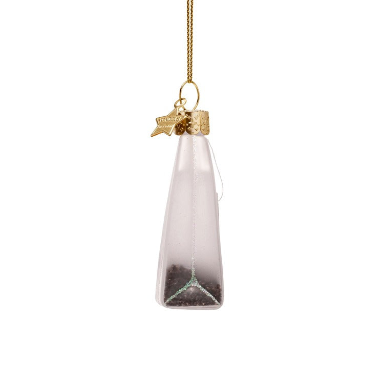 Tea Bag Glass Ornament