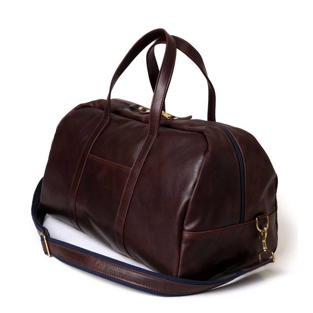 Leather Club Duffel- Brown