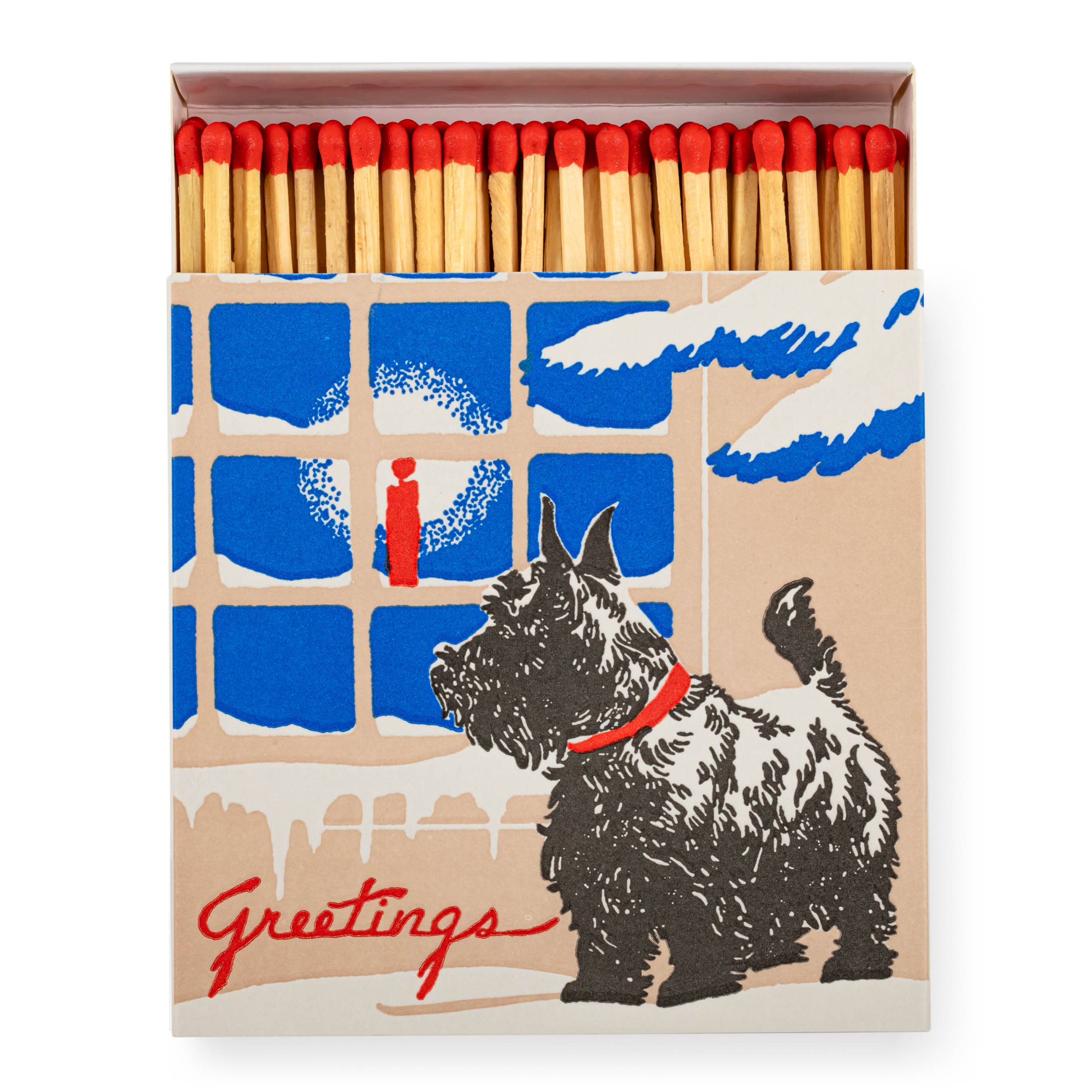 Scotty Dog Festive Match Box