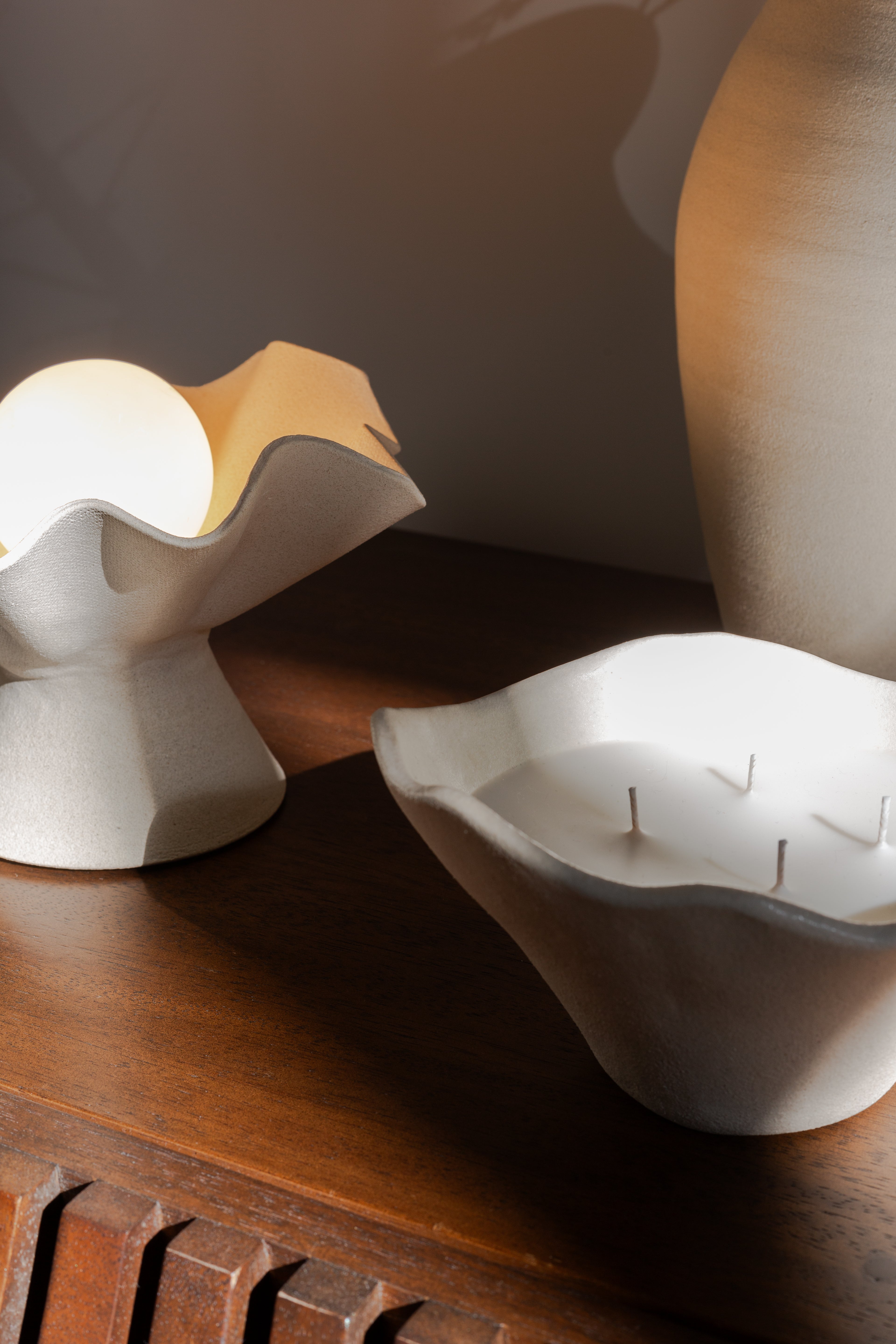 Gemma Candle - Raw Blanc - Medium