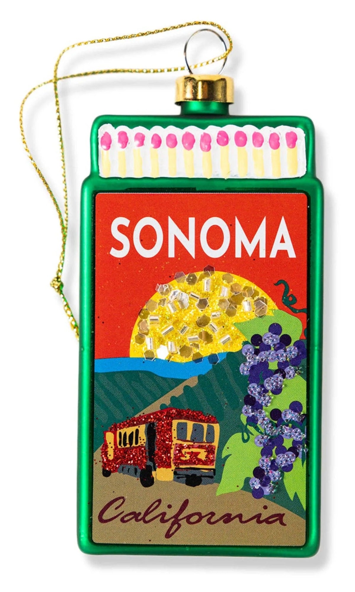 Sonoma Matchbook Ornament