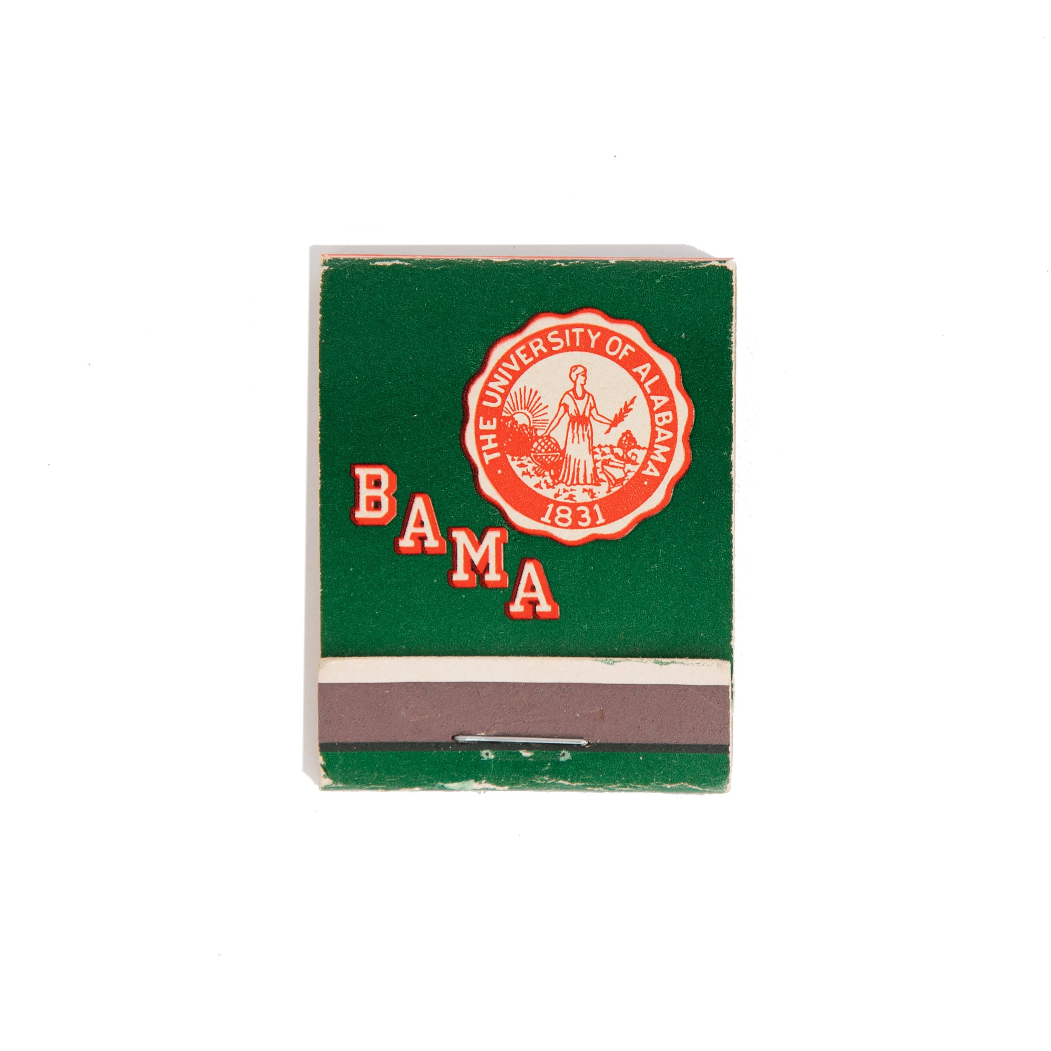 University of Alabama Green Matchbook - Print Only