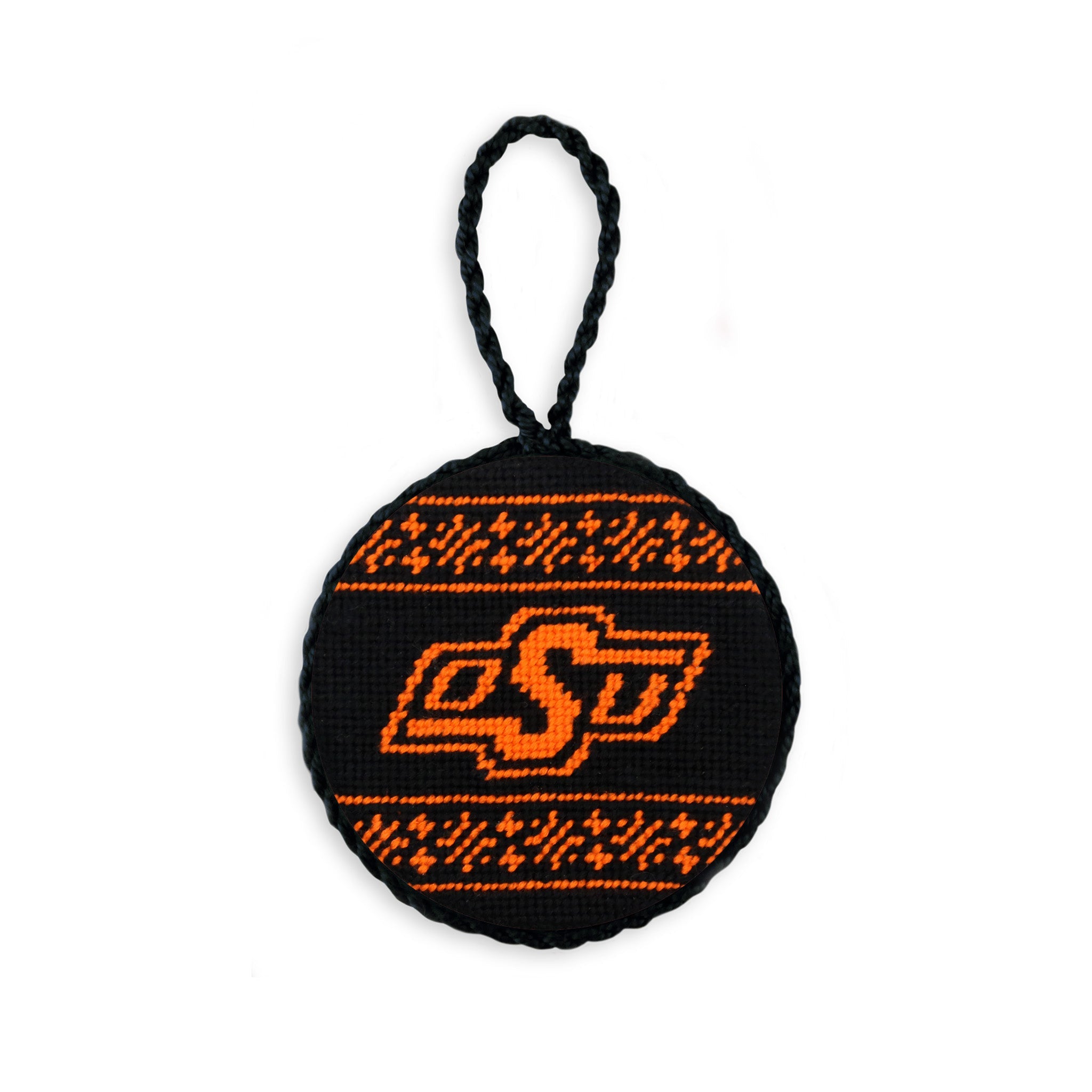 Oklahoma State Fairisle Ornament