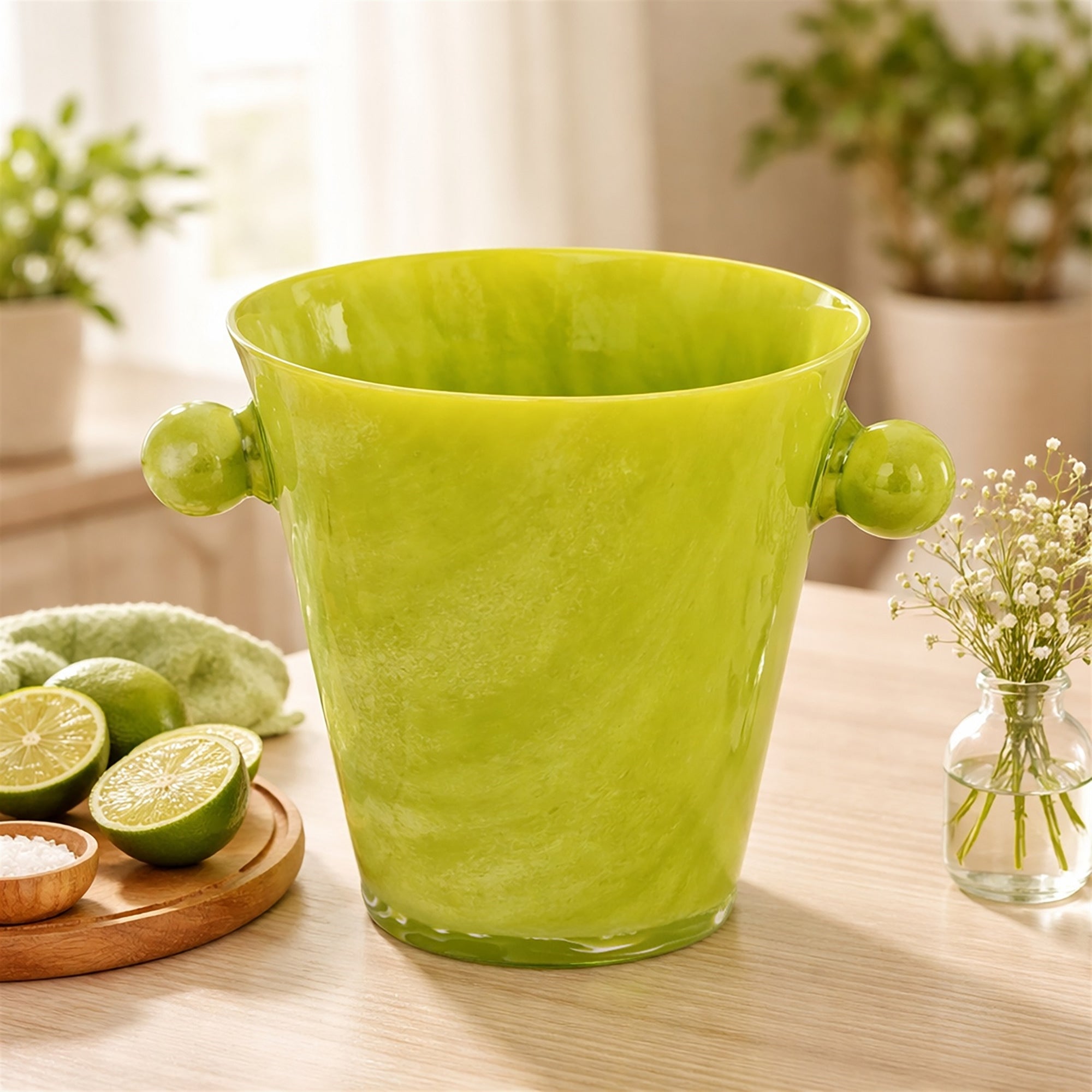 Green Resin Ice Bucket