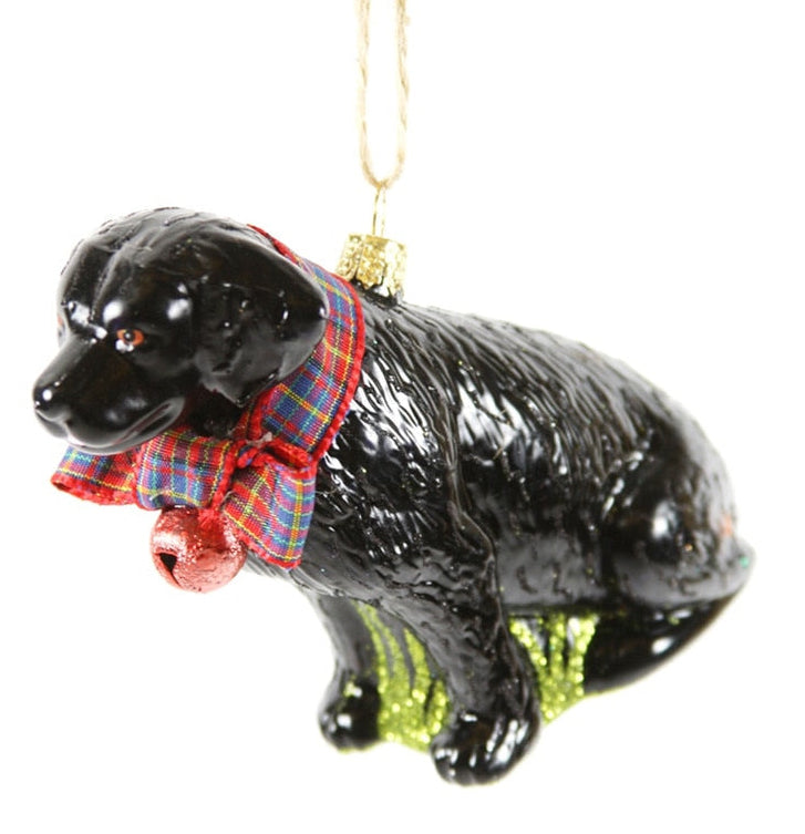 FESTIVE BLACK LAB ORNAMENT