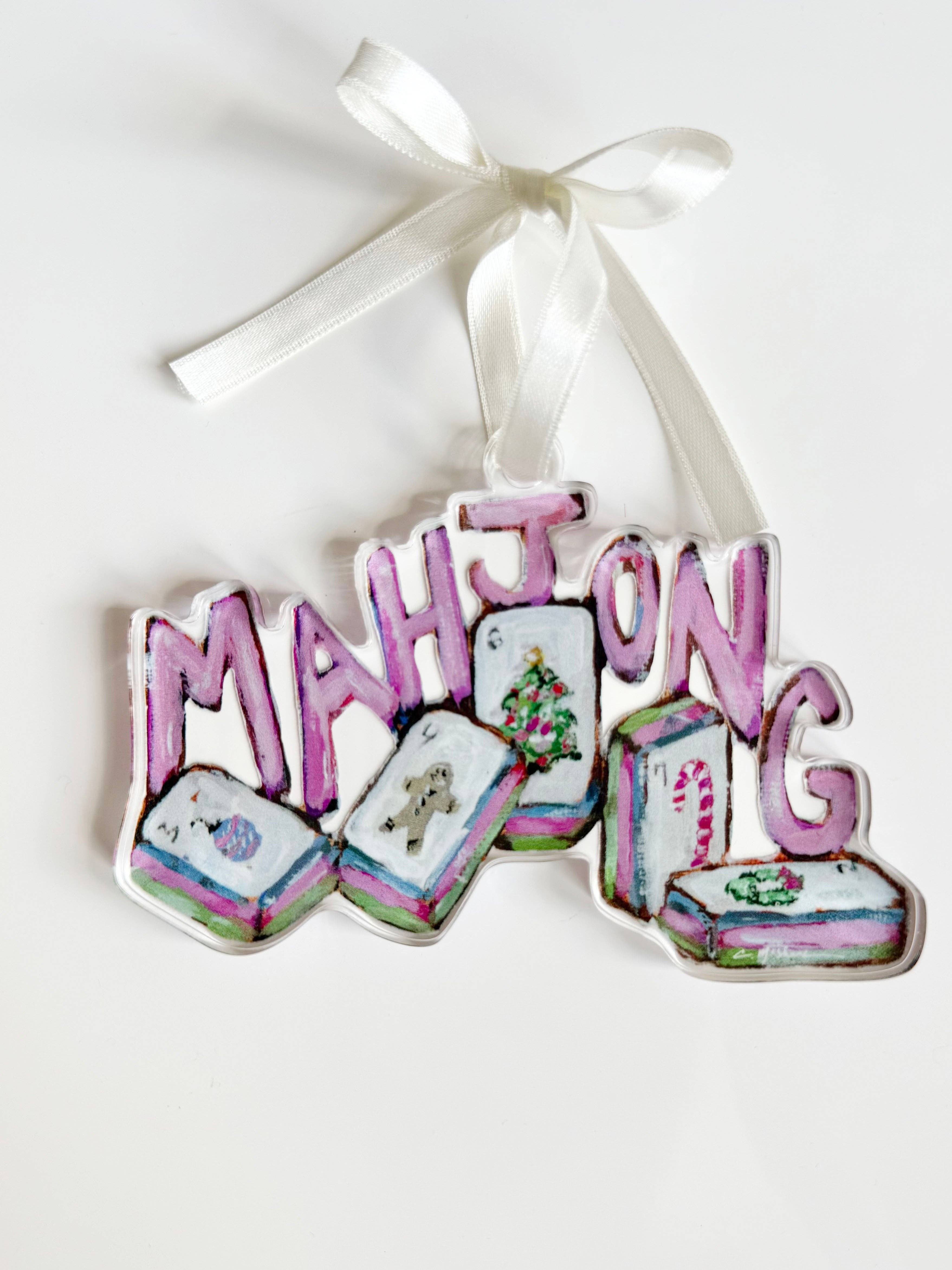 Mahjong Christmas Ornament