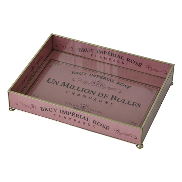 Pink Brut Bar Tray