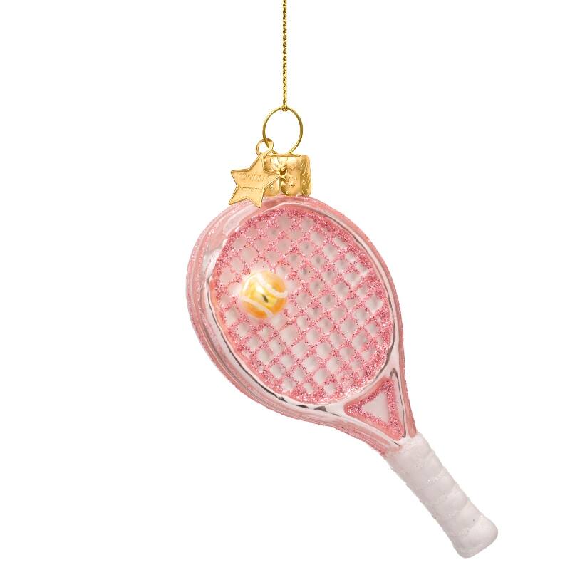 Pink Tennis Racket Ornament