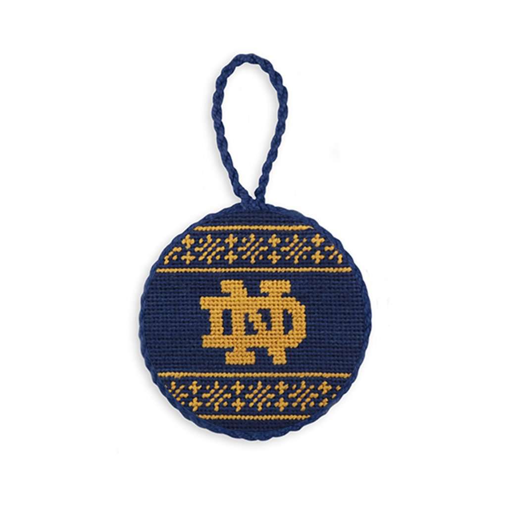 Notre dame ND Fairisle Ornament