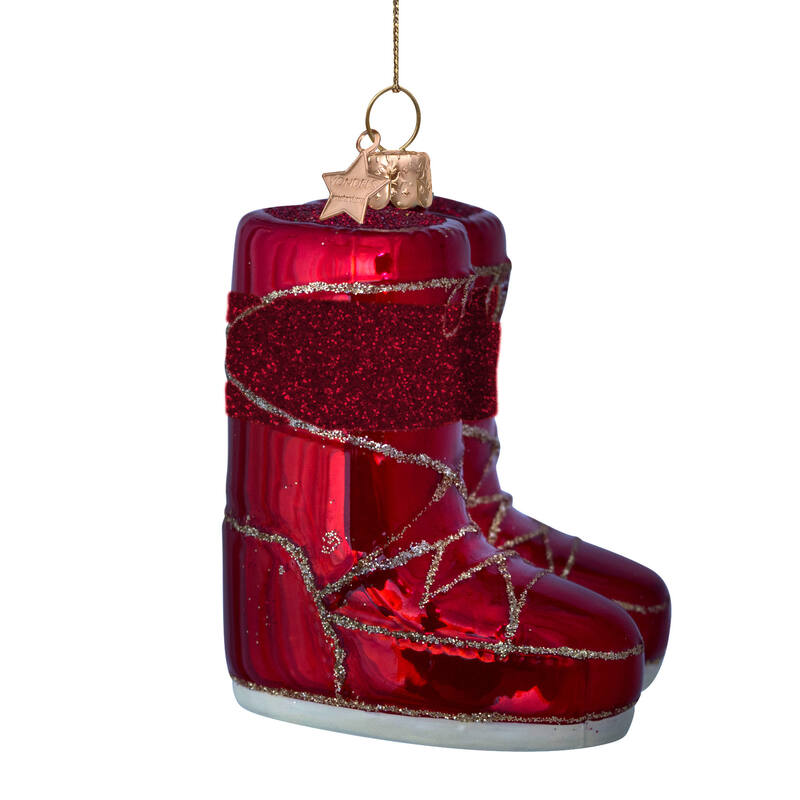 Opal Red Snow Boot Ornament