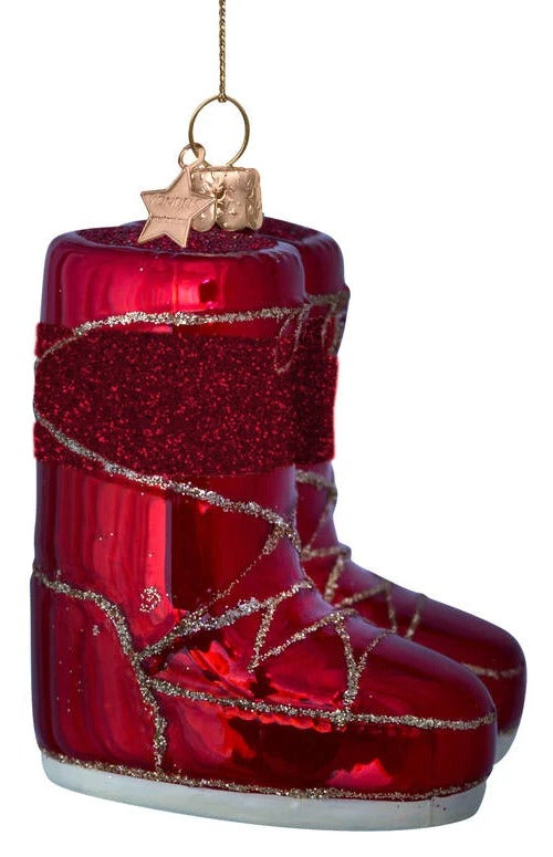 Opal Red Snow Boot Ornament