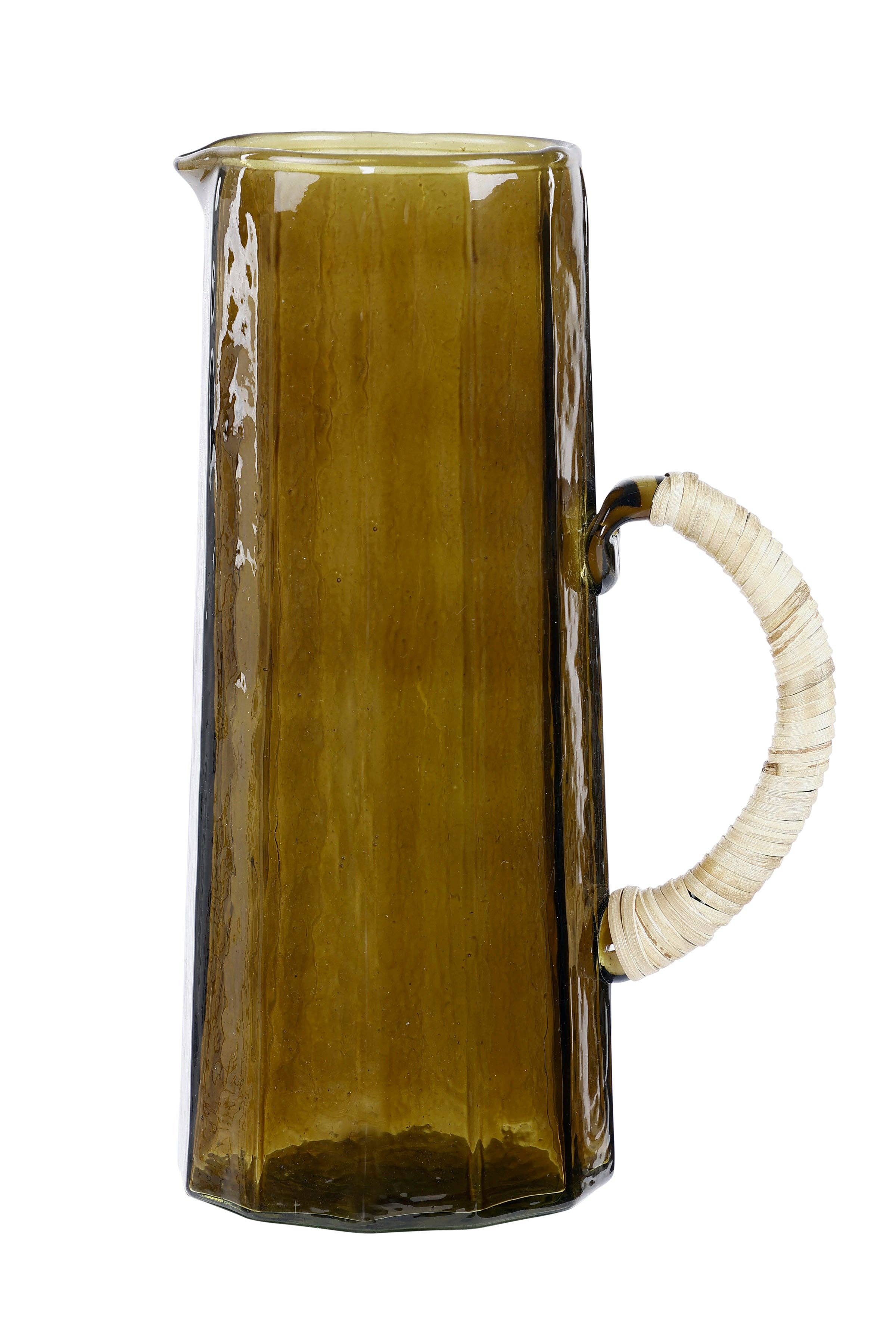 Hammered Water Pitcher Brown